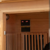 ReGen8 Quadro Corner - 4 Person 2640W Infrared Sauna (Natural)