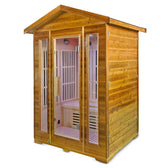ReGen8 Trio Outdoor - 3 Person Infrared Sauna (Natural)