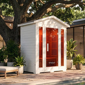 ReGen8 Trio Outdoor - 3 Person Infrared Sauna (Natural)