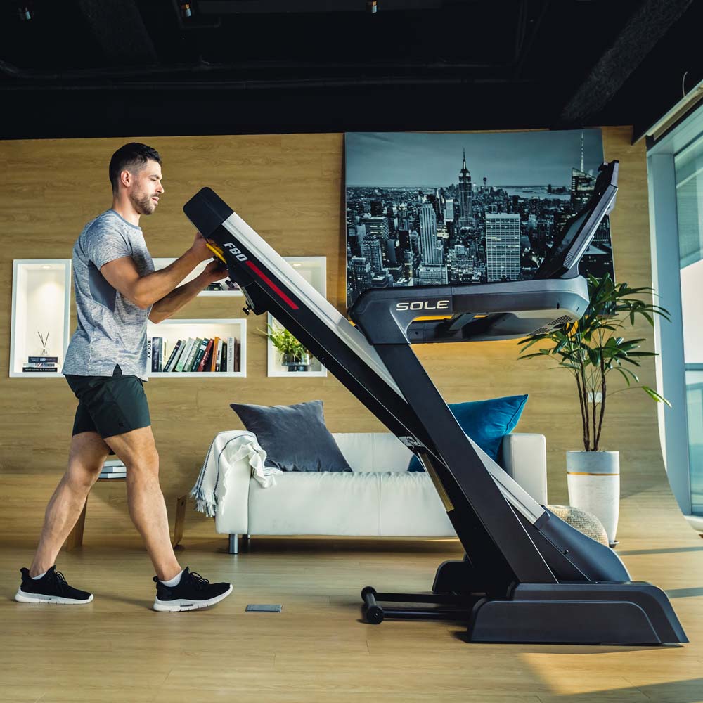 Sole F80 Treadmill Folded Position