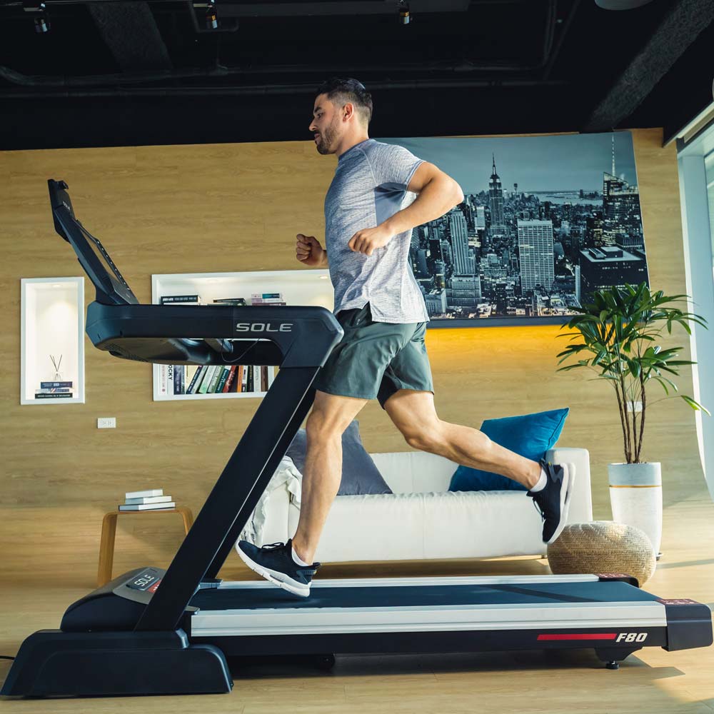 Sole F80 Treadmill with man running