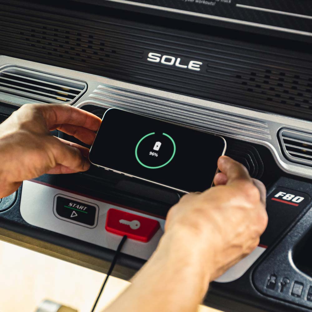 Sole F80 Treadmill Charging Bay