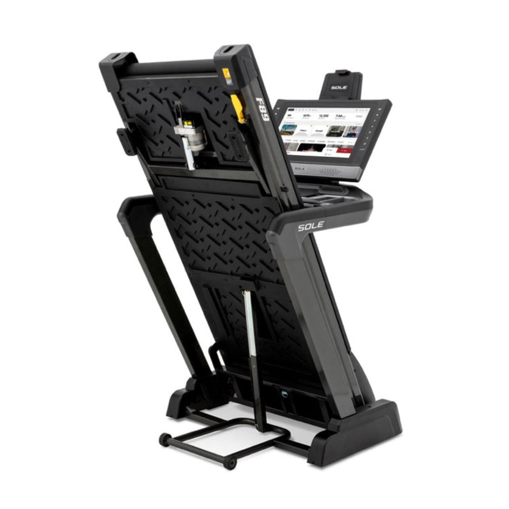 sole f89 treadmill right side folded rear