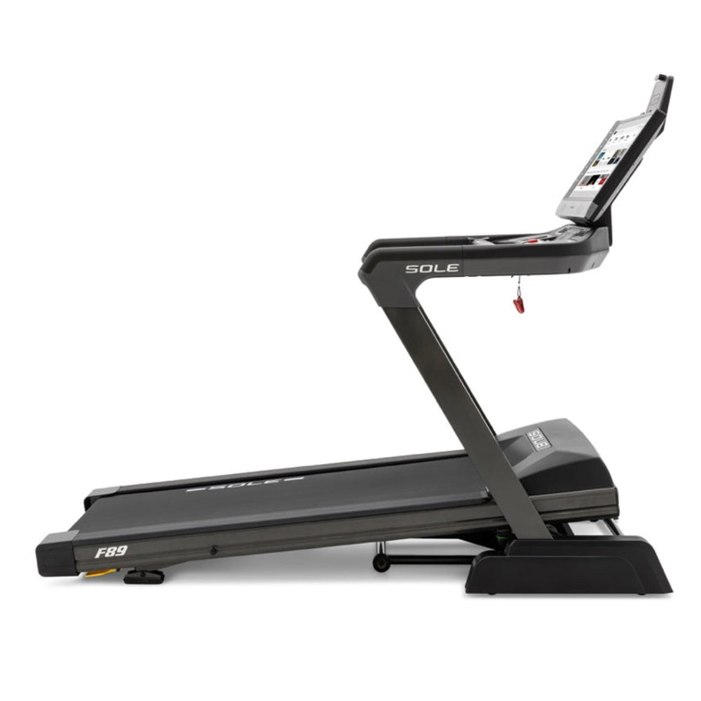 Sole F89 Treadmill Side View with incline