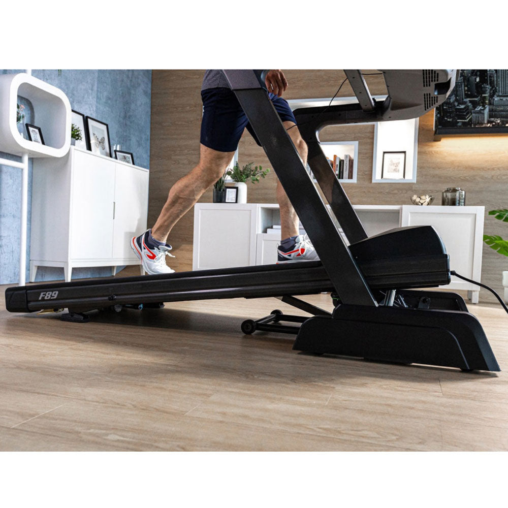 sole f89 treadmill person on incline
