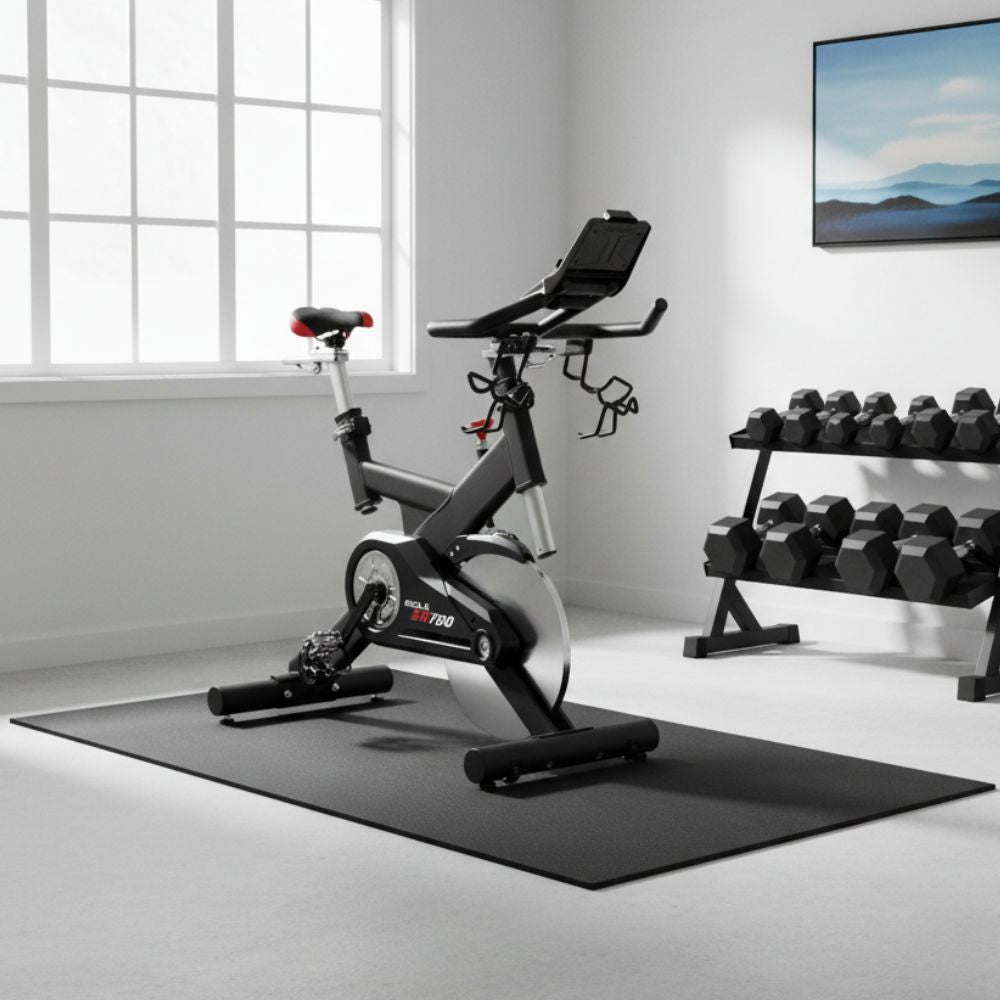Sole SB700 indoor cycling bike with adjustable seat and handlebars for effective workouts