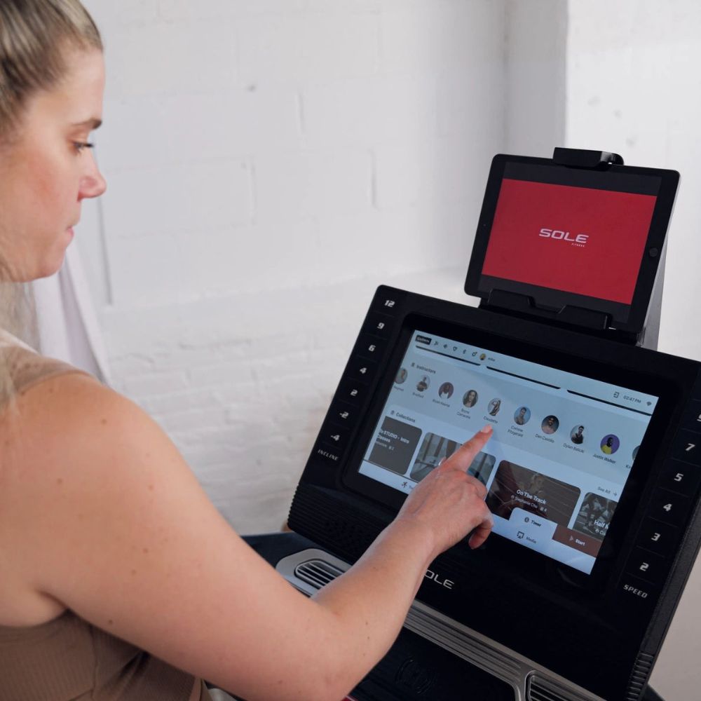 Sole TT8 Treadmill console touchscreen close up