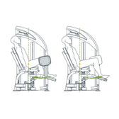 SportsArt DF302 Abductor/Adductor Exercise Diagram