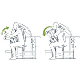 SportsArt DF305 Bicep/Tricep Exercise Diagram
