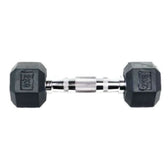 York Fitness Rubber Hex Dumbbells - Singles (1kg to 9kg)