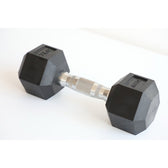 York Fitness Rubber Hex Dumbbells - Singles (1kg to 9kg)