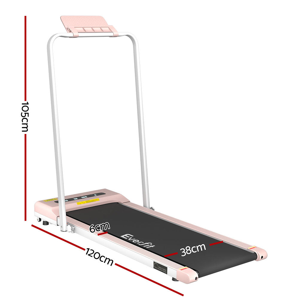 Everfit 380 WalkingPad Treadmill (Pink)