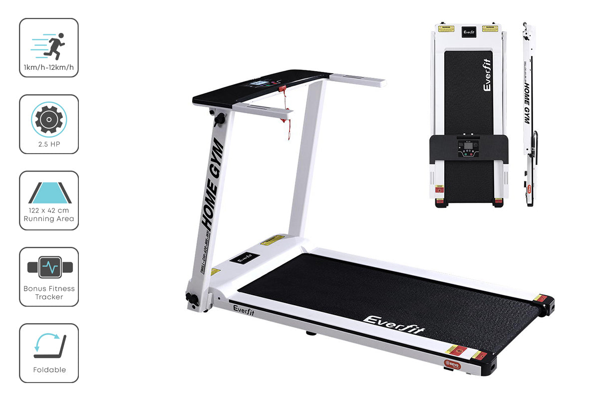 Everfit CHI420 M6 Folding Treadmill (White)