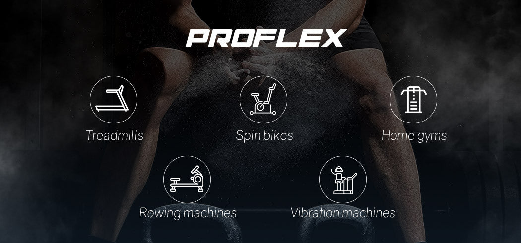 PROFLEX Foldable Treadmill with 4HP Motor + 480mm Belt