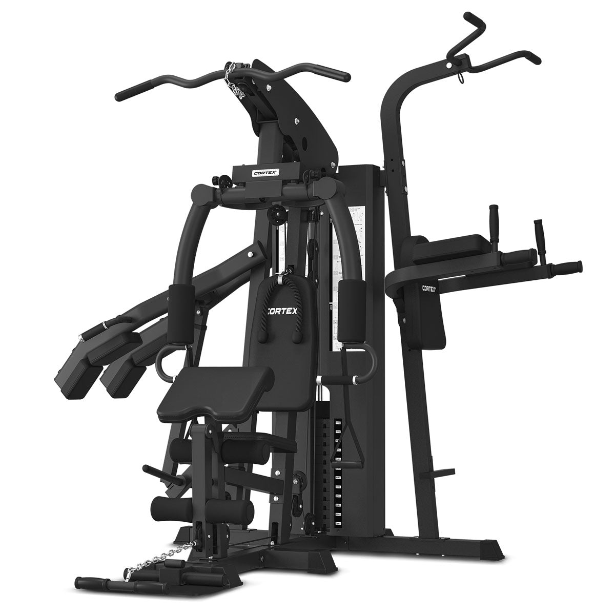 CORTEX GS7 Home Gym with Power Rack &amp; Squat Station + 98kg Weight Stack Package
