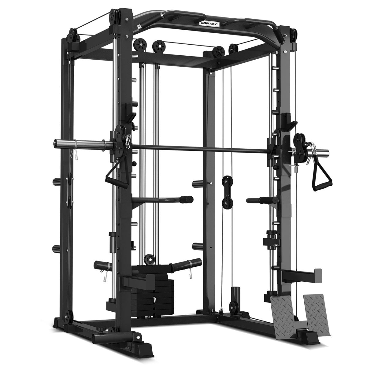 CORTEX SM-20 6-in-1 Power Rack with Smith &amp; Cable Machine