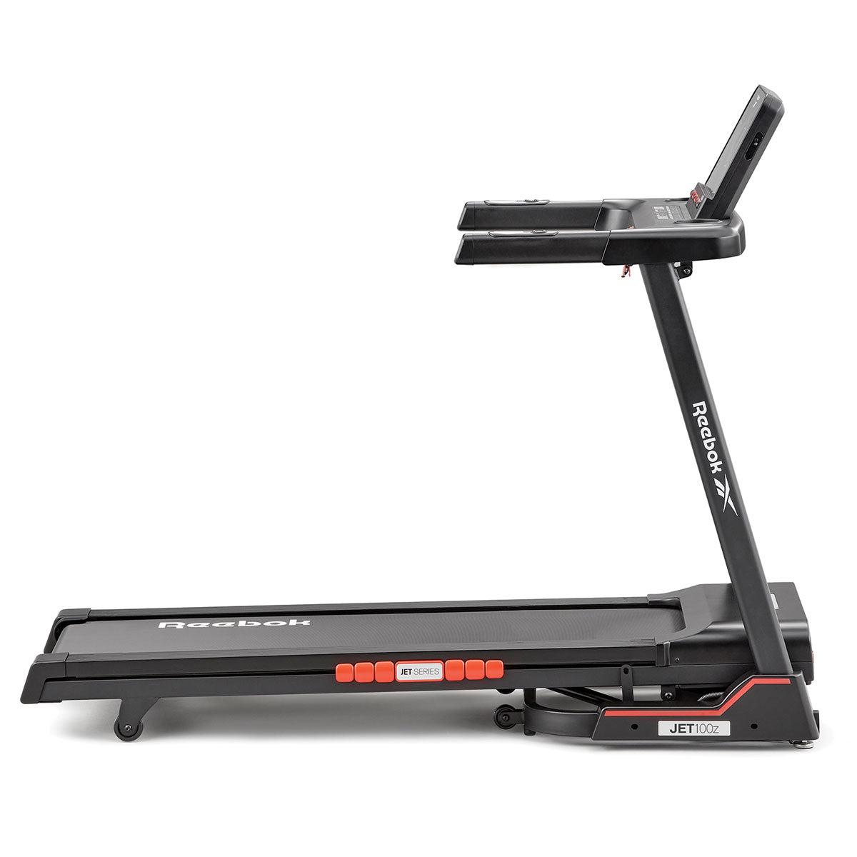 Reebok Jet 100z treadmill incline with man running