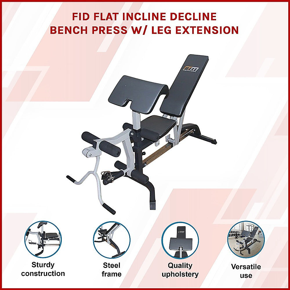 RTM FID Bench with Leg Extension/Arm Curl