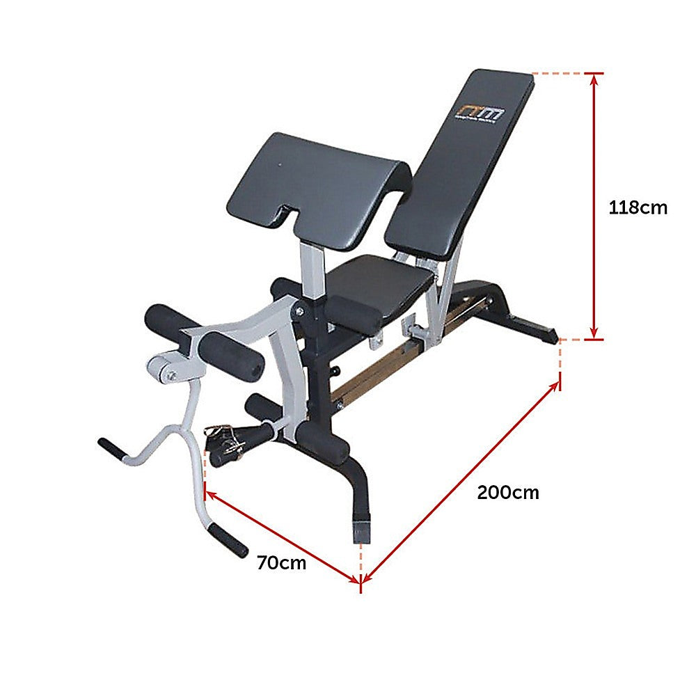 RTM FID Bench with Leg Extension/Arm Curl