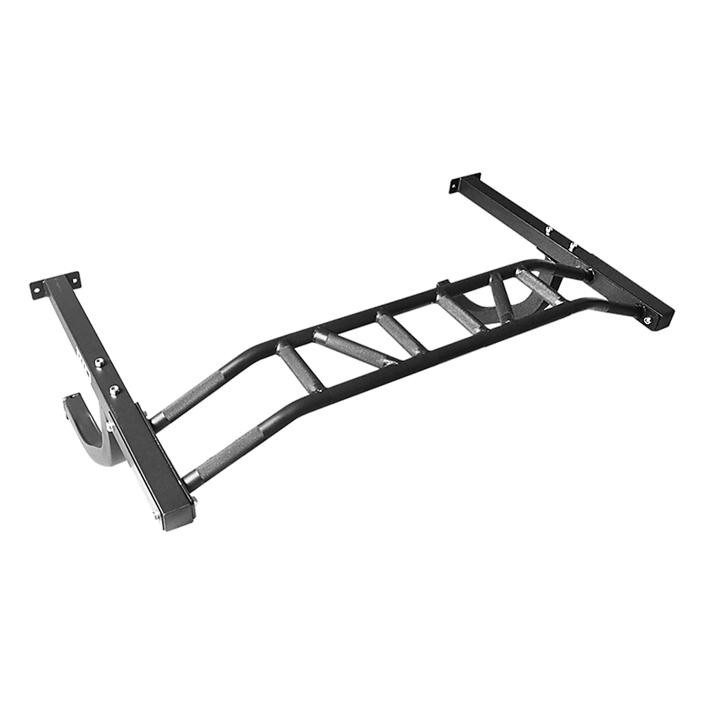 47 Pull Up Bar Wall Mounted Multi-Grip w/Hangers for Punching
