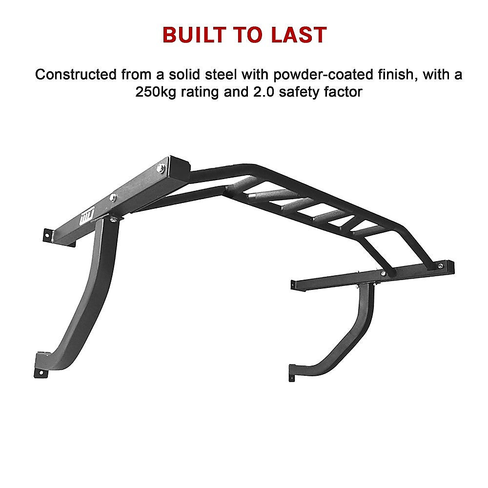 RTM Wall Mounted Commercial Multi-Grip Chin Up Bar