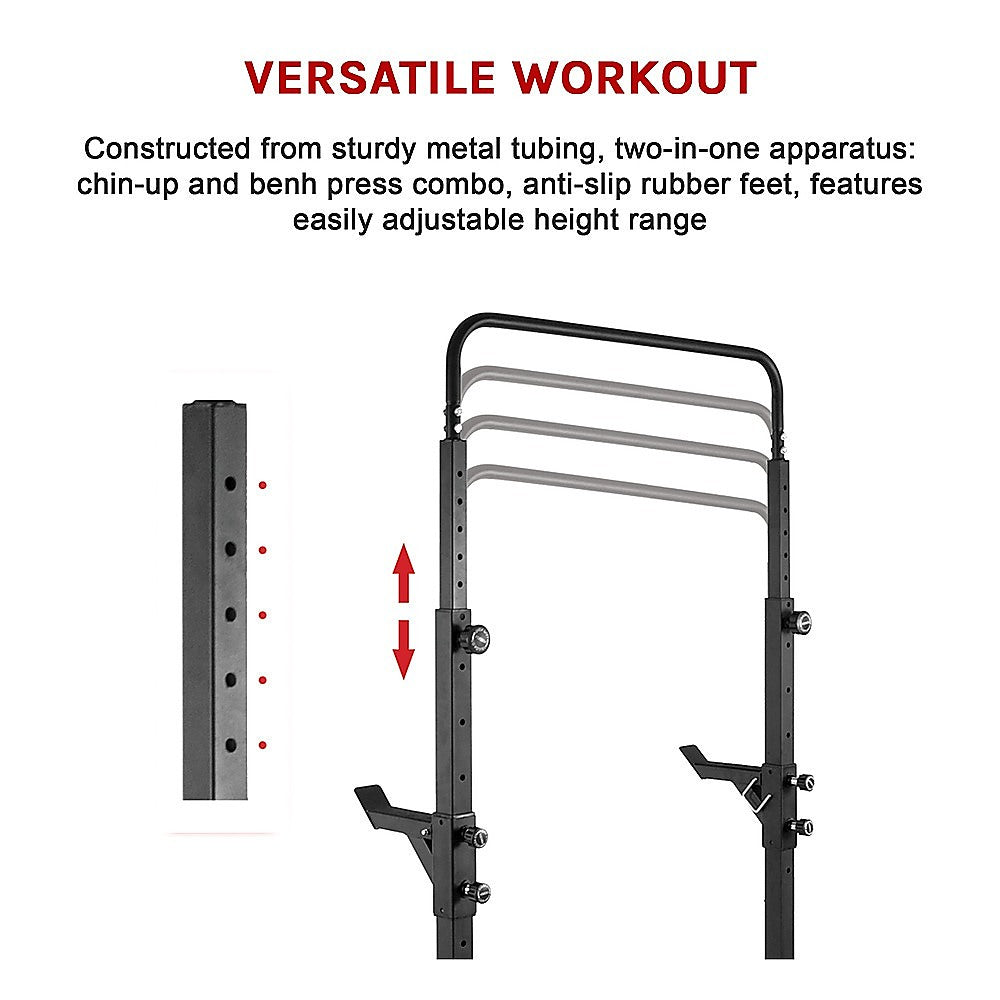 RTM Adjustable Squat Rack/Pull Up Bar