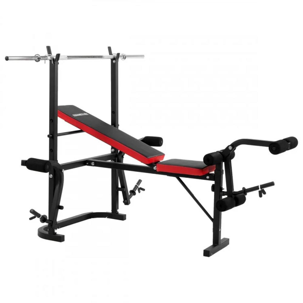 PowerTrain Multi-Function Chest Press Bench with 67kg Weights - Cardio Online