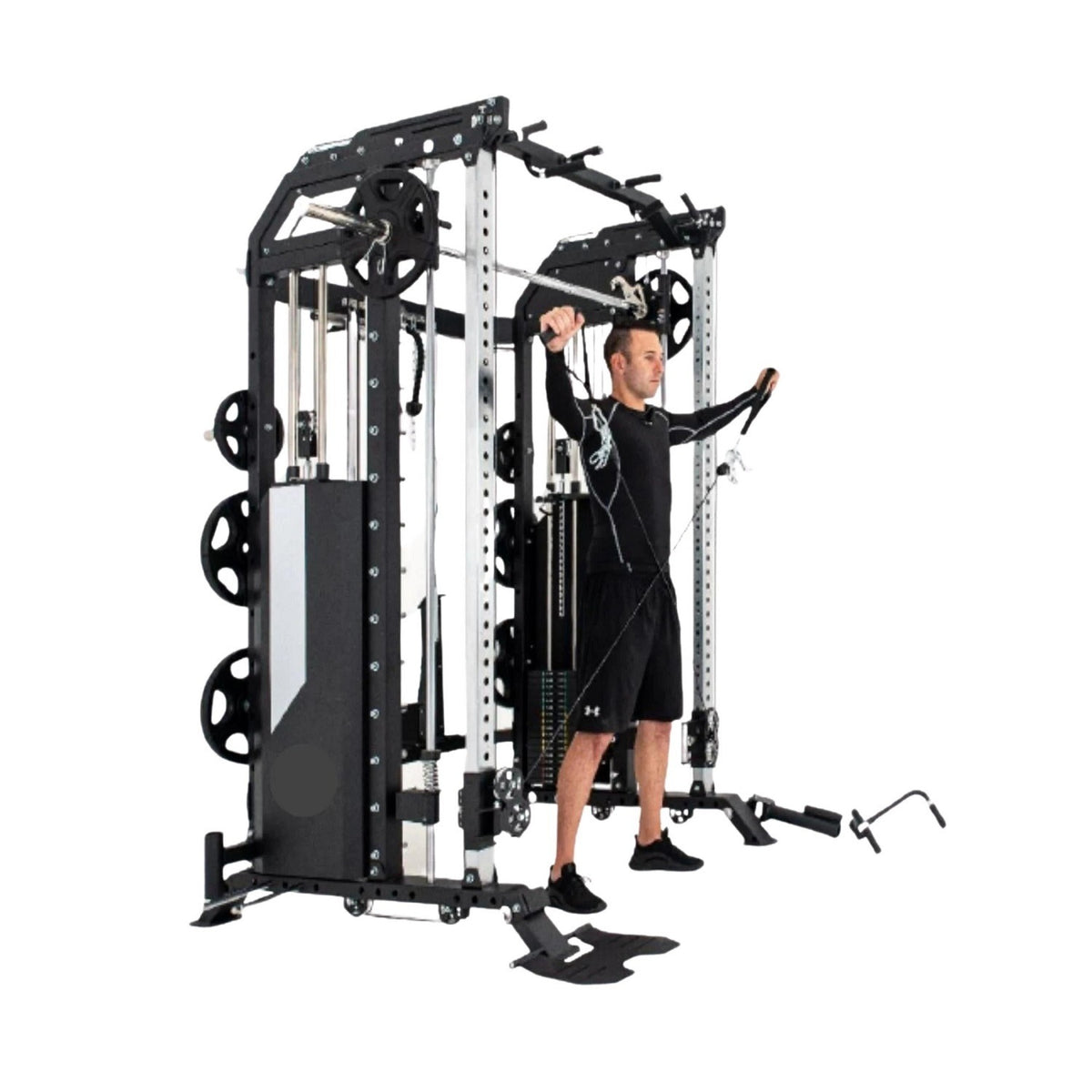 Rapid Motion Commercial 3-In-1 Smith Machine, Power Rack and Functional Trainer - Cardio Online